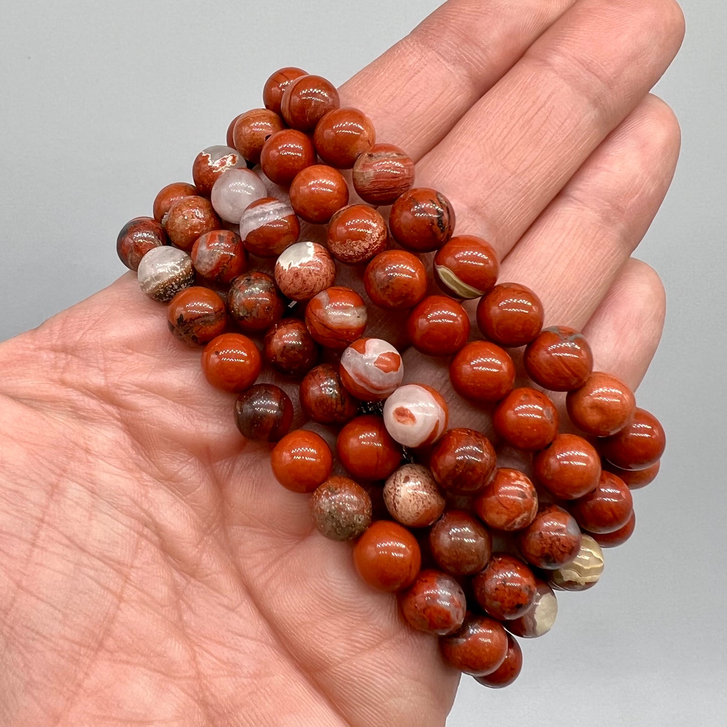 Red Jasper Bracelet - Motivation, New beginnings, Protection, Leadership, Joy