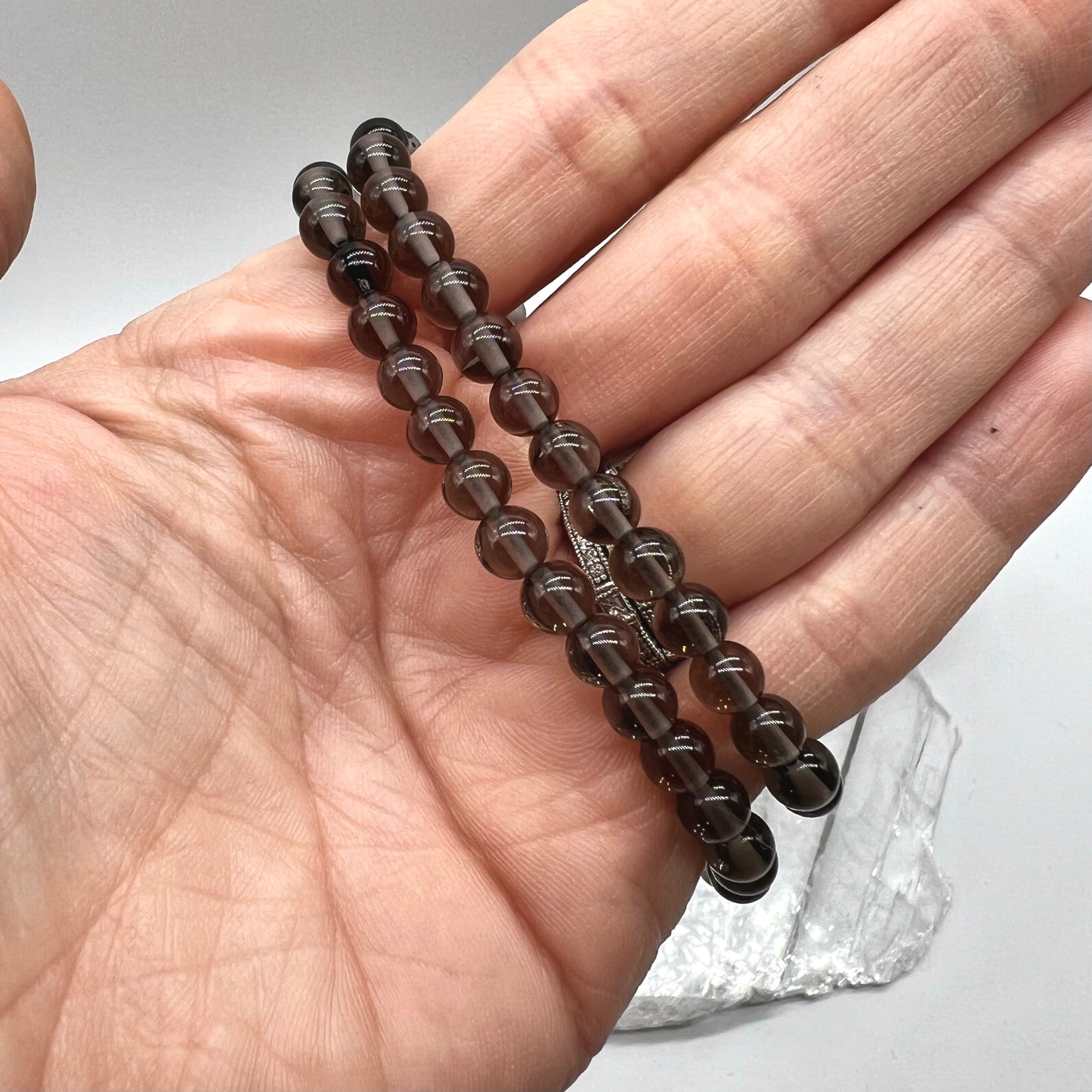 Smokey Quartz Bracelet - Calm, Lifts Depression, Intuition, Positivity