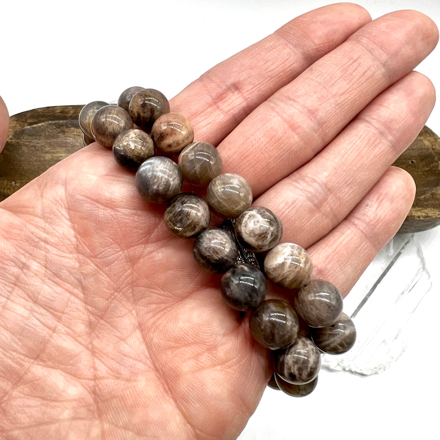 Black Sunstone / Backbone Bracelet - Balance, Calm, Boosts Self-Worth & Courage