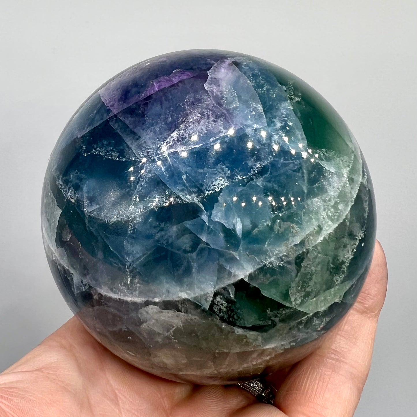 Rainbow Fluorite XL Sphere