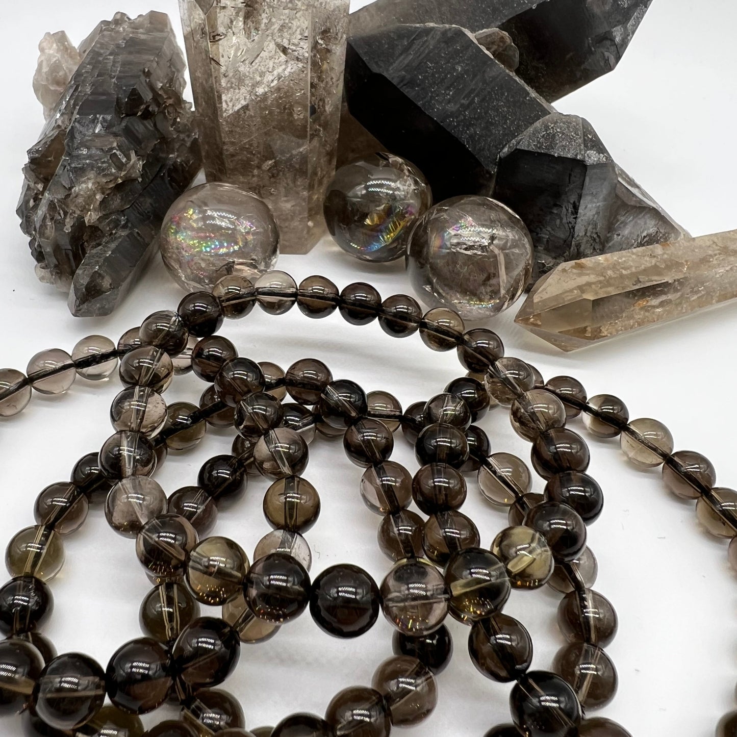 Smokey Quartz Bracelet - Calm, Lifts Depression, Intuition, Positivity