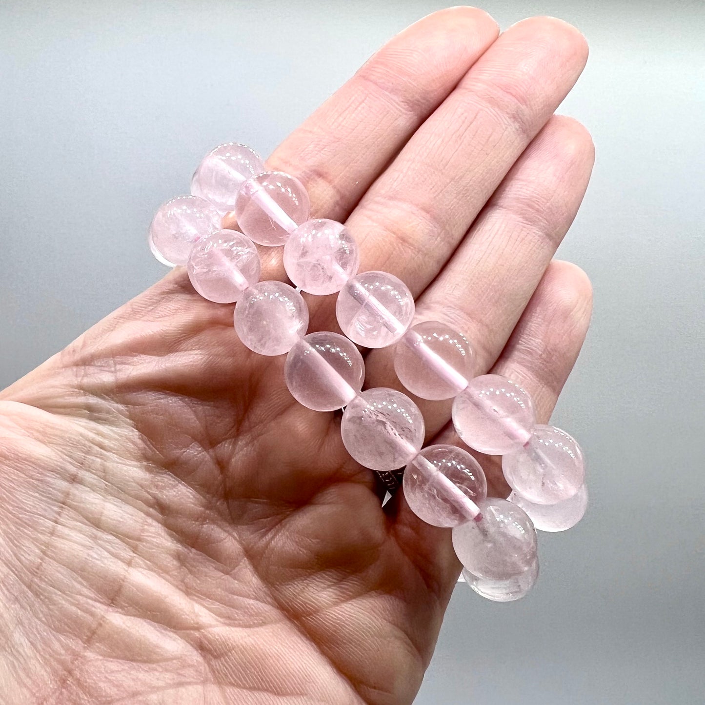 Rose Quartz Bracelet - Unconditional Love, Soothing, Forgiveness, Lifts Depression, Self Love