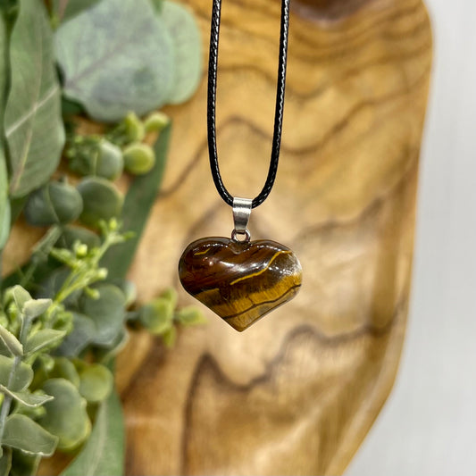 Tiger Eye Heart Necklace