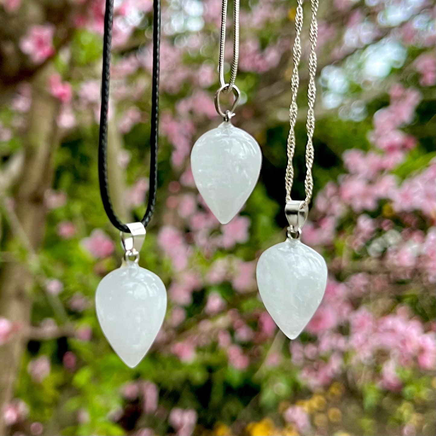 Clear Quartz Acorn Necklace