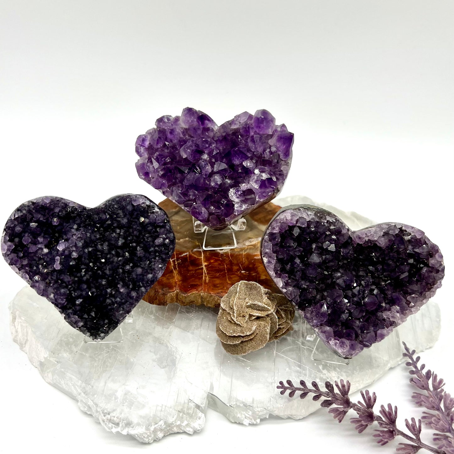 Amethyst Geode Heart