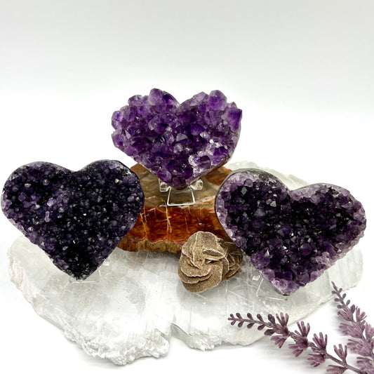 Amethyst Geode Heart