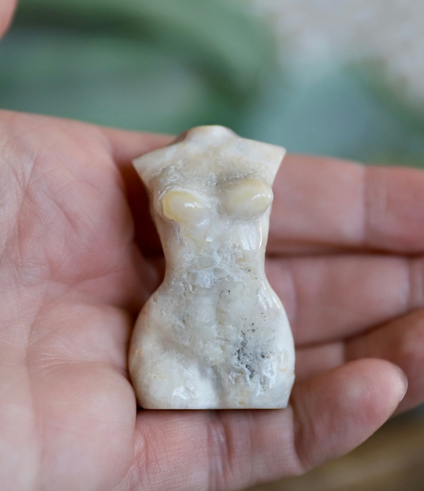 Crazy Lace Agate & Moss Agate Body Carving